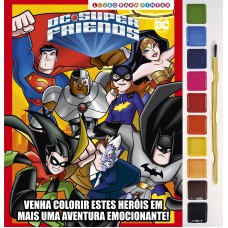 Dc Super Friends Livro Para Pintar Com Aquarela