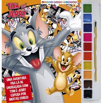 Tom E Jerry Livro Para Pintar Com Aquarela