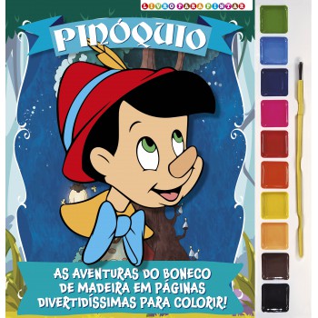 Pinóquio Livro Para Pintar Com Aquarela