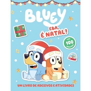 Bluey Livro De Adesivos E Atividades - Eba, é Natal!