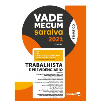 Vade Mecum Trabalhista - Temático - 5ª Edição 2021