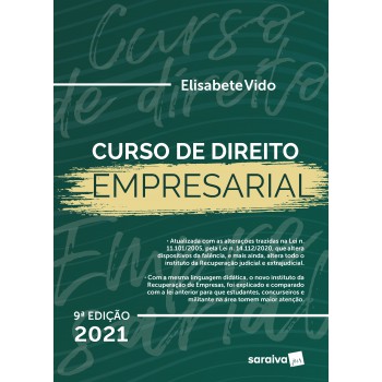 Curso De Direito Empresarial - 9ª Edição 2021