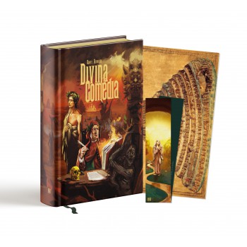 Divina Comédia | Dante Alighieri | Capa Dura Luxo - Fitilho E Brindes |