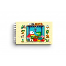 Bob Cute - Capa Dura Amarelo - Livro Com Ilustrações Fofas Para Colorir E Relaxar - Papel 180gr