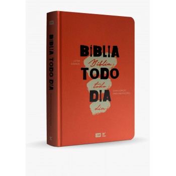 Bíblia Todo Dia Letra Grande: Capa Laranja