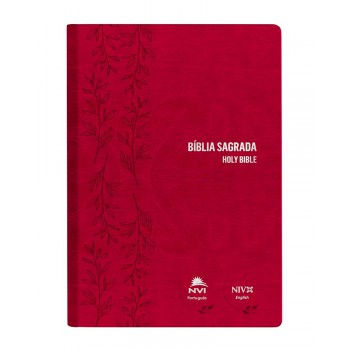 Bíblia Nvi Português/inglês - Capa Luxo - Rosa