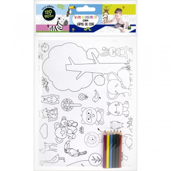 Livro-p-ster Para Colorir: Selva