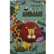 Livro-bloco De Colorir: Animais