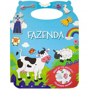 Colorindo Animais - Um Livro Com Alça: Fazenda