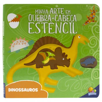 Minha Arte Em Quebra-cabeça Estêncil: Dinossauros