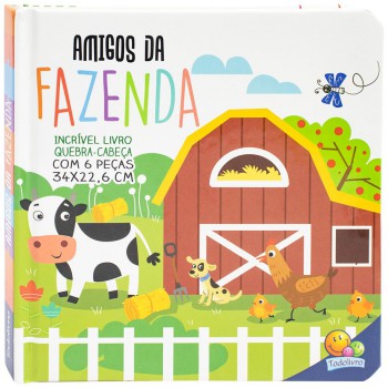 Incrível Livro Quebra-cabeça: Amigos Da Azenda