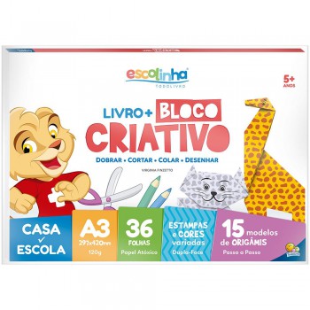 Escolinha Livro+a3 Bloco Criativo (origami)