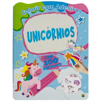 Colorir Com Adesivos: Unic-rnios