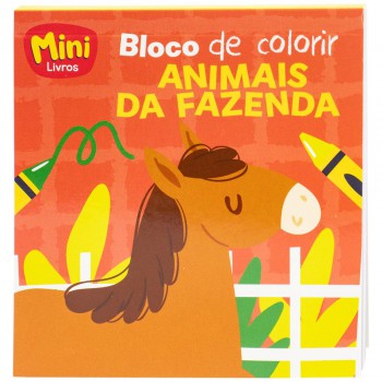 Minibloco De Colorir(a): Animais Da Azenda Minibloco De Colorir(a): Animais Da Azenda