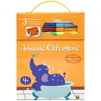 Livro Mágico Para Colorir: Animais Selvagens