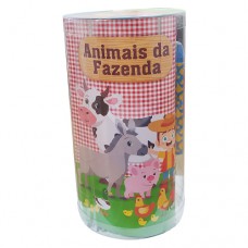 Mini tubo histórias para colorir - Animais fazenda