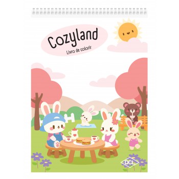 Cozyland - Livro De Colorir - Vol 3 - Coelho