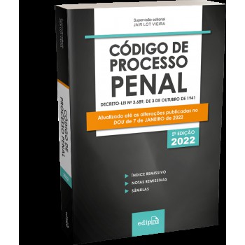 Código De Processo Penal 2022: Mini