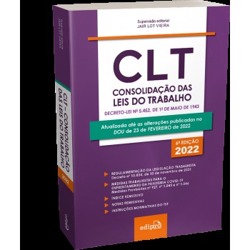 CLT – Consolidação das Leis do Trabalho 2022: Mini