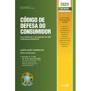 C-digo De Deesa Do Consumidor 2025 - 40ª Edição Atualizada