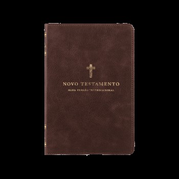 Novo Testamento, Nvi, Couro Soft, Cruz Marrom, Leitura Perfeita