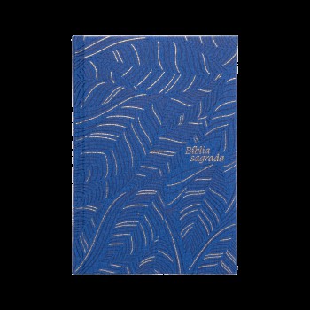 Bíblia Slim Nvi, Letra Grande, Couro-soft Azul Sobre Capa Dura, Abstrata: Bíblia Nvi Compacta