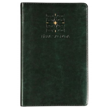 The Purpose Book: Bíblia Sagrada, A21, Capa Couro-soft Verde, Luz