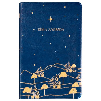 The Purpose Book: Bíblia Sagrada, A21, Capa Couro-soft Azul, Reino