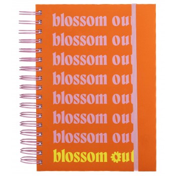 Meu Plano Perfeito: Lorescer, Planner Sem Data Para Adolescentes Com Capa Dura Neon, Capa Blossom Out | Planner 2026