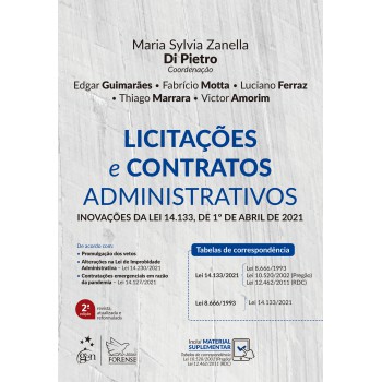 Licitações e Contratos Administrativos - Inovações da Lei 14.133, de 1º de Abril de 2021