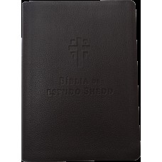 Bíblia De Estudo Shedd - Couro Legítimo Marrom