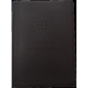 Bíblia De Estudo Shedd - Couro Legítimo Marrom