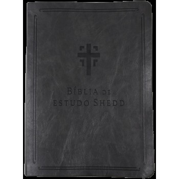 Bíblia De Estudo Shedd - Couro Sintético Chumbo
