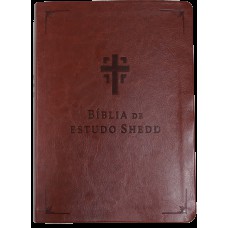 Bíblia De Estudo Shedd - Couro Sintético Marrom