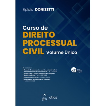 Curso De Direito Processual Civil - Volume único