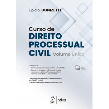 Curso De Direito Processual Civil - Vol. único - 29ª Edição - 2026