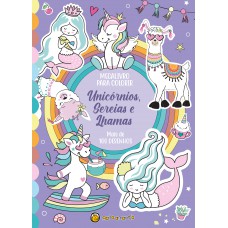Megalivro Para Colorir: Unic-rnios, Sereias E Lhamas