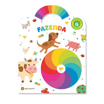 Cata-vento Colorido - Azenda: Livro Para Pintar C/ 12 Giz De Cera