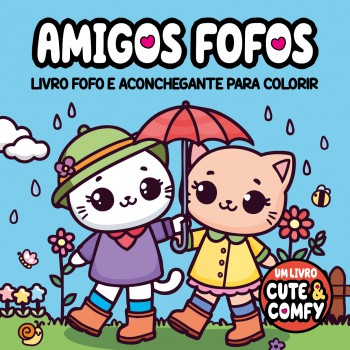 Cute & Comfy - Amigos Ofos - Livros De Colorir Adulto