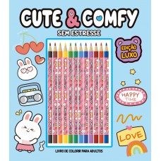 Cute & Comfy Sem Estresse - Edição De Luxo - 12 Lápis De Cor