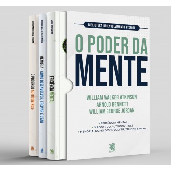 Biblioteca Desenvolvimento Pessoal: O Poder Da Mente - Box Com 3 Livros