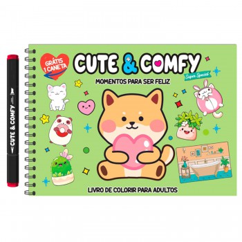 Cute & Comfy Super Special - Livro De Colorir Adulto - Momentos Para Ser Eliz