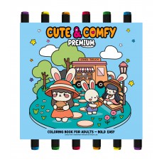 Coleção Cute & Comfy - Premium Edition - Livro De Colorir Adulto