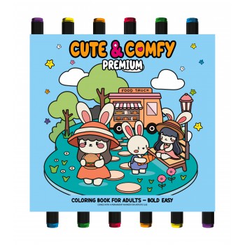 Coleção Cute & Comfy - Premium Edition - Livro De Colorir Adulto