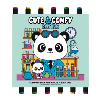 Coleção Cute & Comfy - Premium Edition - Livro De Colorir Adulto