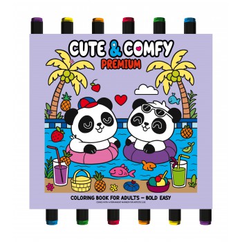 Coleção Cute & Comfy - Premium Edition - Livro De Colorir Adulto