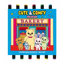 Coleção Cute & Comfy - Premium Edition - Livro De Colorir Adulto