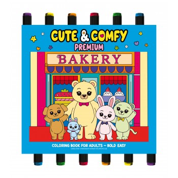 Coleção Cute & Comfy - Premium Edition - Livro De Colorir Adulto