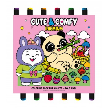 Coleção Cute & Comfy - Premium Edition - Livro De Colorir Adulto