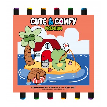 Coleção Cute & Comfy - Premium Edition - Livro De Colorir Adulto